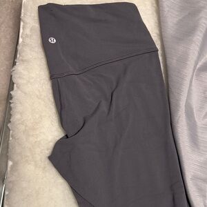 lululemon athletica Align 18’’Gray charcoal Leggings Capri size 12